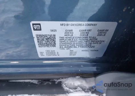 2026 Buick Encore Gx Preferred Awd из США, поврежденный, VIN KL4AMCSL7TB007225